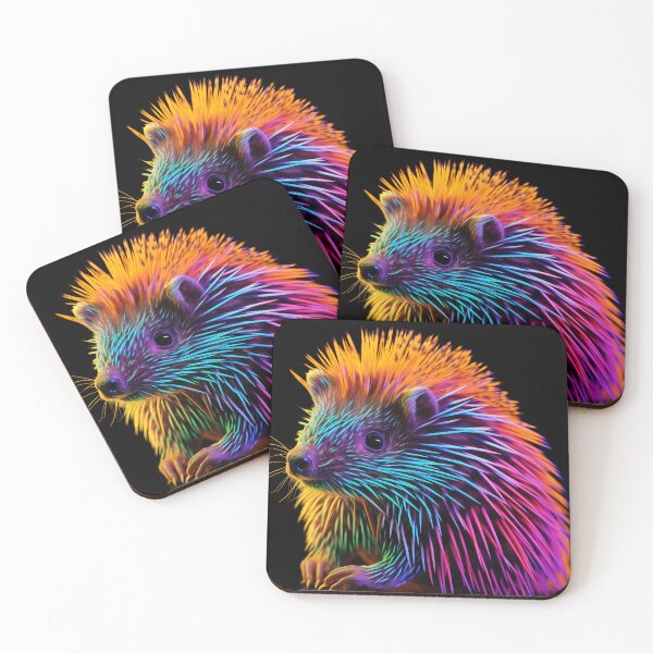 Item preview, Blacklight Style Rave Porcupine  designed and sold by Matt's Artificial Nature.