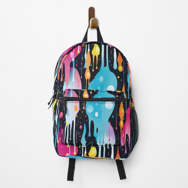 Item preview, Colorful liquid drips paint effect pattern designed and sold by Graphics By Craig.