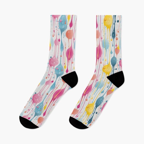 Item preview, Colorful liquid drips paint effect pattern designed and sold by Graphics By Craig.