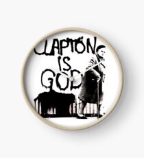 Clapton T-shirt | Clapton is God Clock