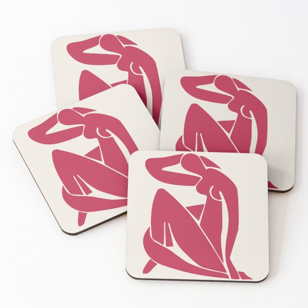 Item preview, Henri Matisse nude, Paper Decoupes Art viva magenta, Matisse Cutout's Wall Art, Matisse wall decor designed and sold by re-make-.