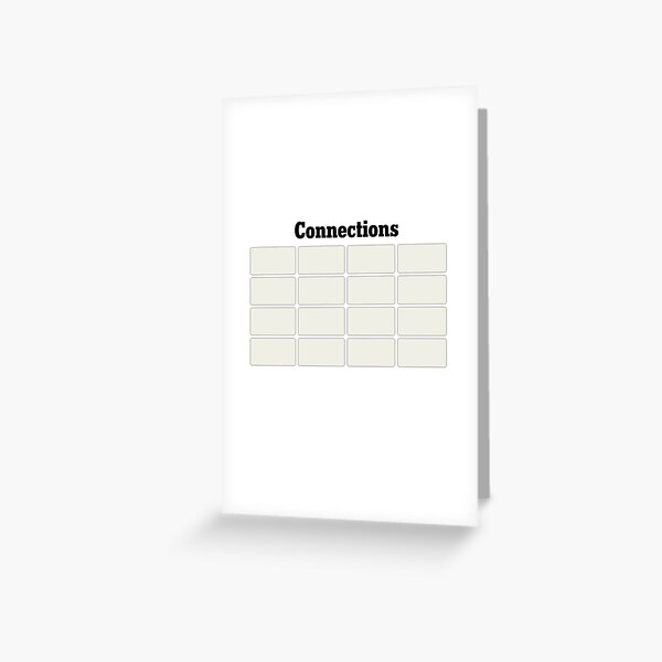 Vista previa del artículo con la obra «Conexiones del NYT», diseñado y vendido por cmwsversion.