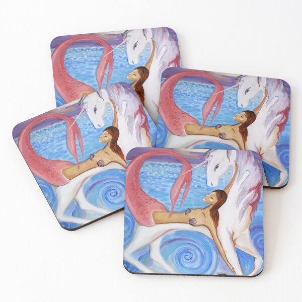 Item preview, Mermaid laying on Unicorn designed and sold by Theresa LaBrecque.