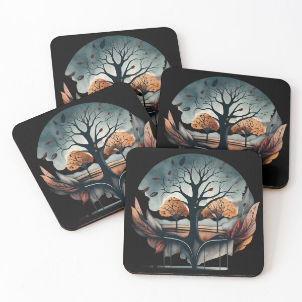 Item preview, Magical autumn tree designed and sold by LuckyFamily.