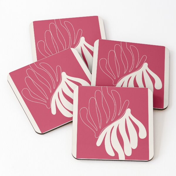 Item preview, Henri Matisse 2 Flowers, Paper Decoupes Art viva magenta 2, Matisse Cutout's Wall Art, Matisse wall decor designed and sold by re-make-.