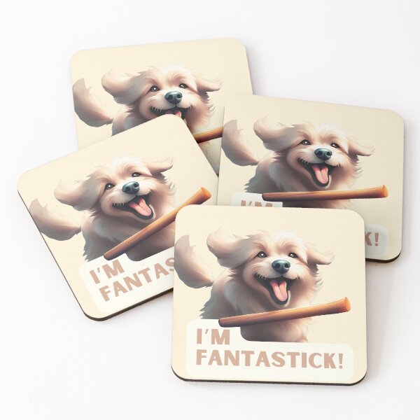 Item preview, Happy dog runs to the stick designed and sold by zanifun.