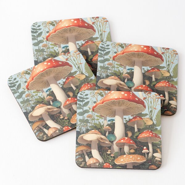 Item preview, Blue Skies with Mushrooms designed and sold by aurahealing.
