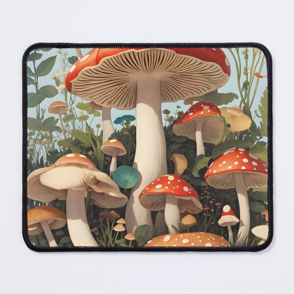Item preview, Blue Skies with Mushrooms designed and sold by aurahealing.