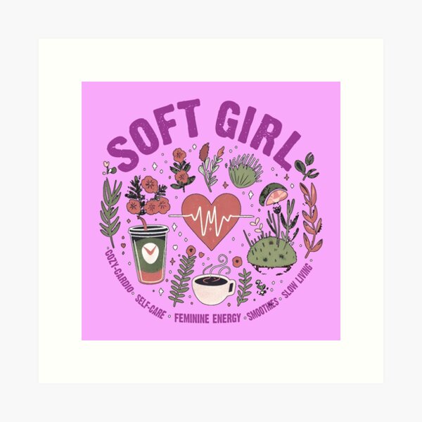Item preview, Soft Girl Soft Life Cozy Cardio Smoothies Feminine Energy designed and sold by Maljonic.