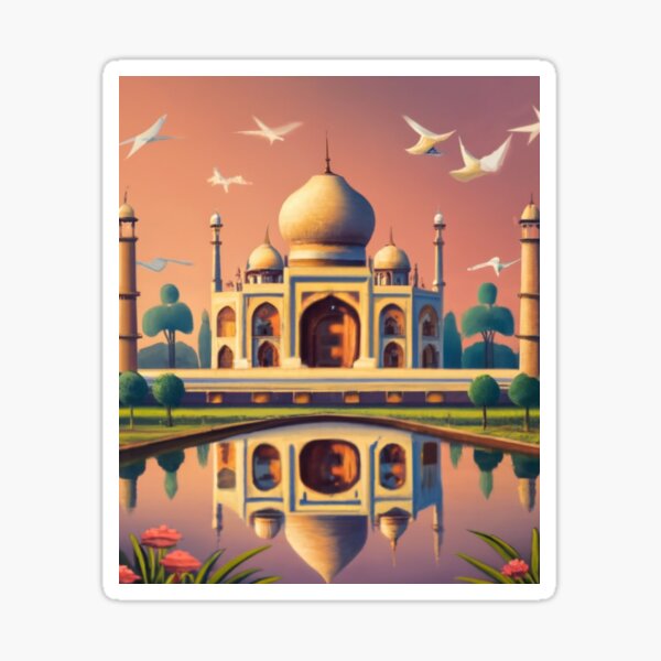 Item preview, Taj Mahal at dawn designed and sold by ArtsDestination.