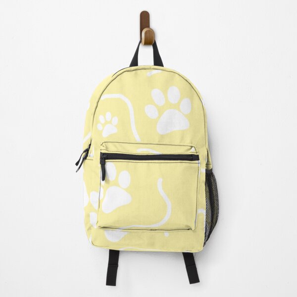 Item preview, Yellow and white paw pattern designed and sold by TagArtCreative.
