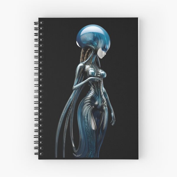 Item preview, Female alien made of Murano glass designed and sold by AI-Only Creations.