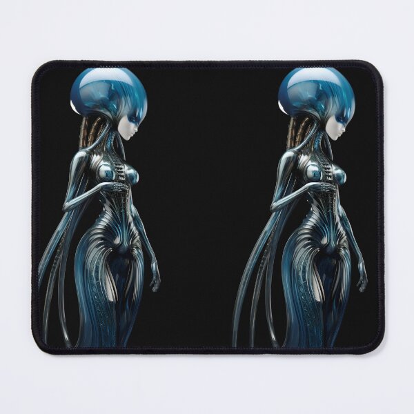 Item preview, Female alien made of Murano glass designed and sold by AI-Only Creations.