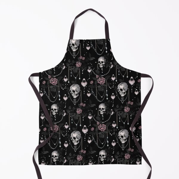 Item preview, Romantic Goth Skulls & Roses with Vintage Jewelry designed and sold by Michele Bergh.