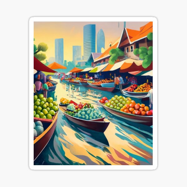 Item preview, Bangkok Floating Market designed and sold by ArtsDestination.