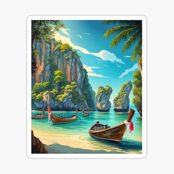 Item preview, Phi Phi Beaches designed and sold by ArtsDestination.