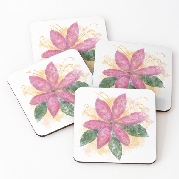 Item preview, Pink Poinsettia  designed and sold by The Elderberry Blossom.