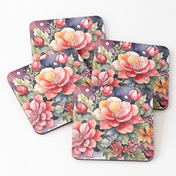 Item preview, watercolor pink roses  designed and sold by Rislam.