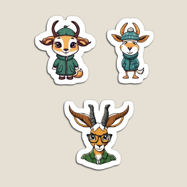 Item preview, Springbok Sticker Sheet designed and sold by CatBjor.