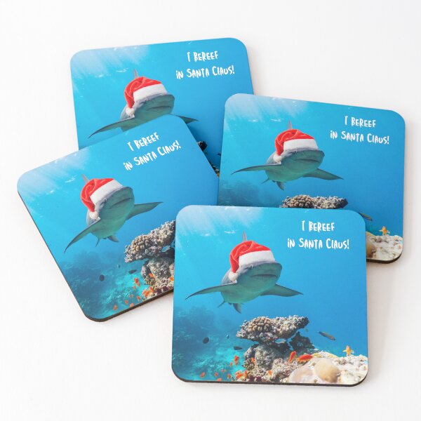 Item preview, Shark Christmas designed and sold by CheekyKitty.