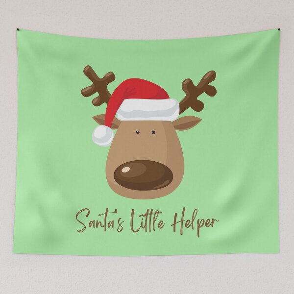 Item preview, Santa's Little Helper Reindeer designed and sold by QuixoticDigital.