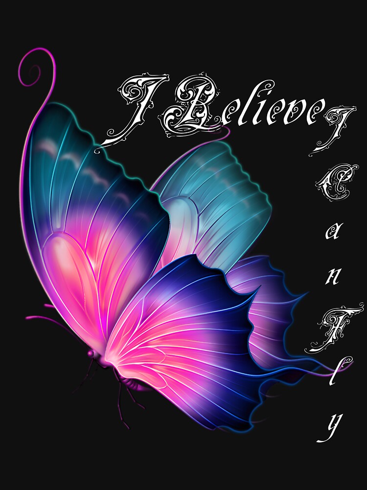 Thumbnail 7 of 7, Classic T-Shirt, Butterfly Fligh purple wings bright colors cool design text white designed and sold by niksy.