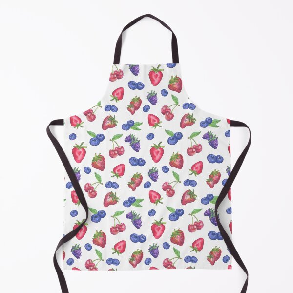 Artikelvorschau, Sommerfrucht, Beeren, Kirsche, Erdbeere, Blaubeere, Brombeere, Aquarell entworfen und verkauft von BellaAnya.