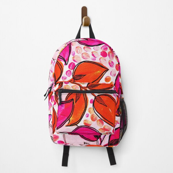Item preview, Summer Leaves - Orange and Pink designed and sold by BlueZenStudio.