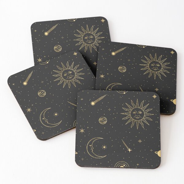 Item preview, Celestial Pattern 01 - Gold & Black designed and sold by Megs Lang.