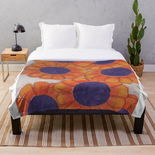 Item preview, Orange and purple flowers designed and sold by Artbysarah23.