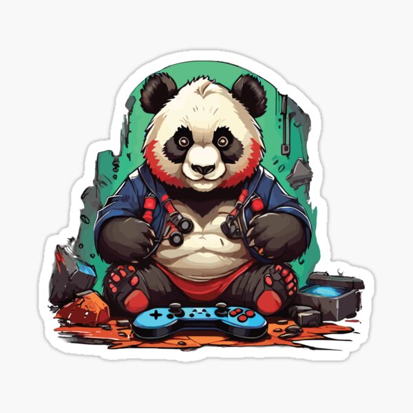 Panda Bear gaming console gambler nerd gamer video game Tote Bag
