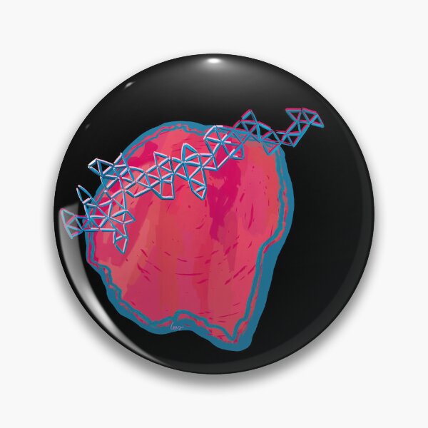 Item preview, Abstract Mars and satellite (pink & blue / black background) designed and sold by MentaLee.
