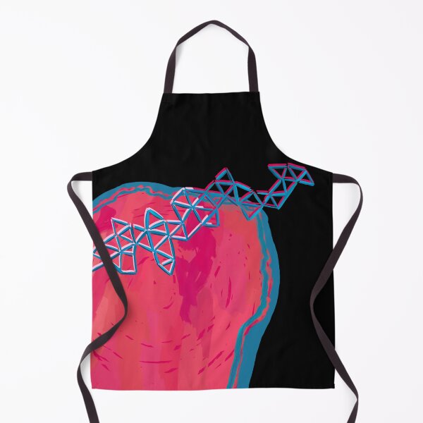 Item preview, Abstract Mars and satellite (pink & blue / black background) designed and sold by MentaLee.