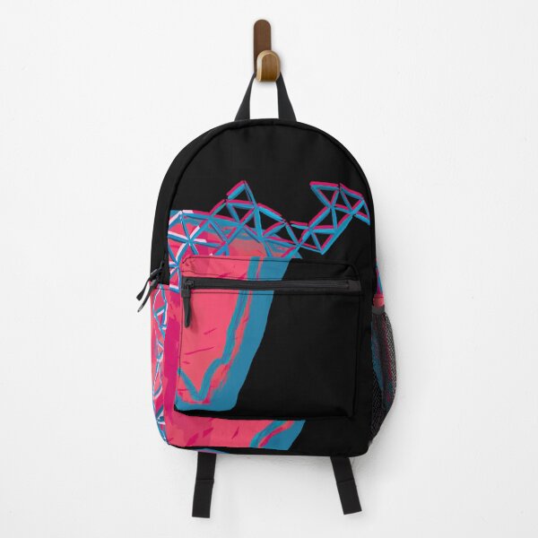 Item preview, Abstract Mars and satellite (pink & blue / black background) designed and sold by MentaLee.