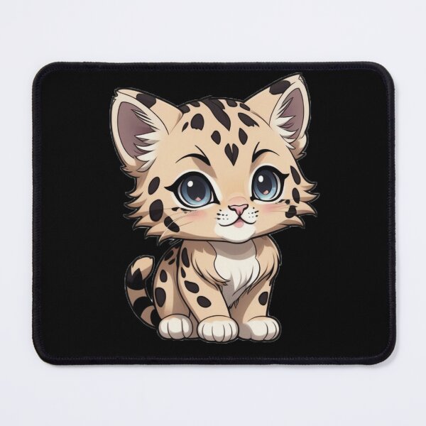 Item preview, Cute Anime Leopard Kitten designed and sold by MtnTopAnime.