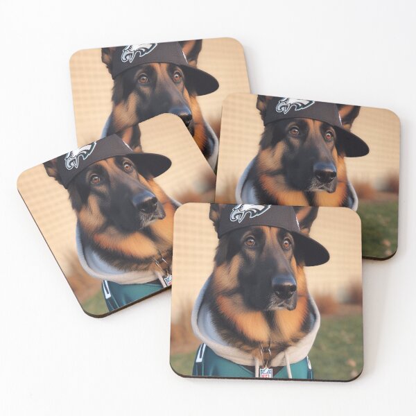 Item preview, German Shephard Wearing Philadelphia Eagles Gear designed and sold by PhillySportz.