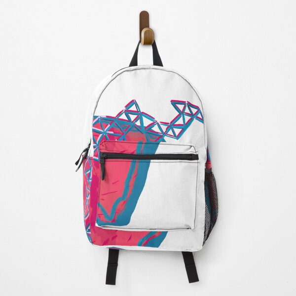 Item preview, Abstract Mars and satellite (pink & blue / white background) designed and sold by MentaLee.