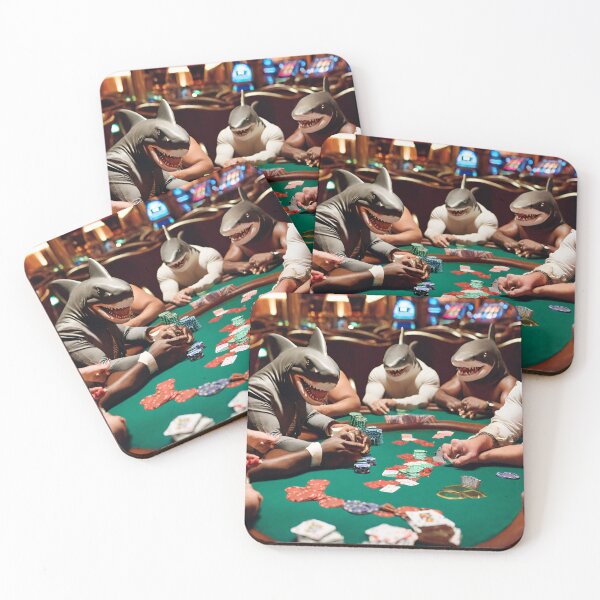 Item preview, tiburones jugando poker designed and sold by navigatorsteel.