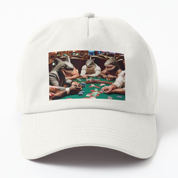 Vista previa del artículo con la obra «tiburones jugando poker», diseñado y vendido por navigatorsteel.
