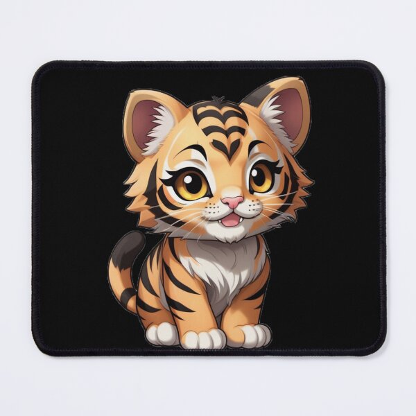 Item preview, Cute Anime Tiger Kitten designed and sold by MtnTopAnime.