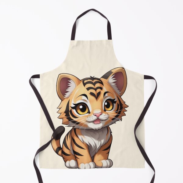 Item preview, Cute Anime Tiger Kitten designed and sold by MtnTopAnime.