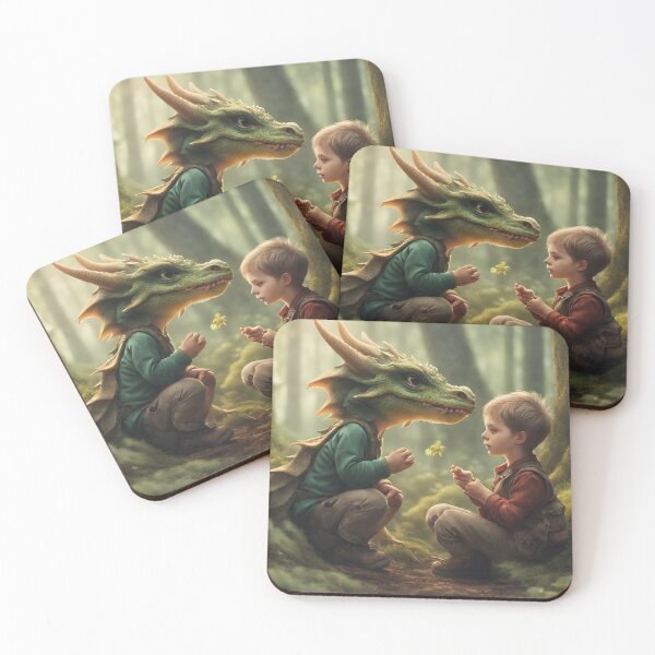 Item preview, young brothers in a forest with dragon head designed and sold by MIX ART.