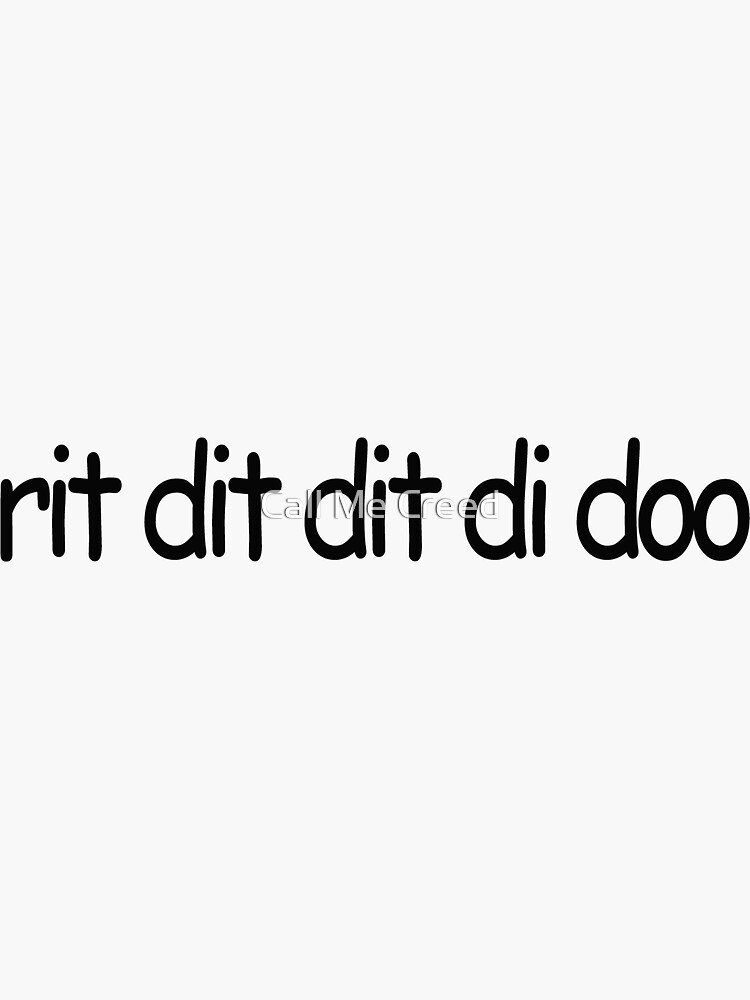 Andy Bernard Quotes Rit Dit Dit Di Doo "Andy Bernard The Office Rit Dit Dit Di Doo" Sticker for Sale by