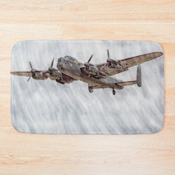 Item preview, Lancaster Bomber in Flight Picture, Water Colour Effect designed and sold by stuyclarkey.