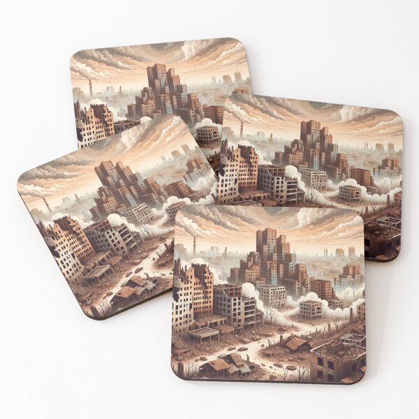 Item preview, Abandoned City in Twilight designed and sold by PictorialWhimsy.