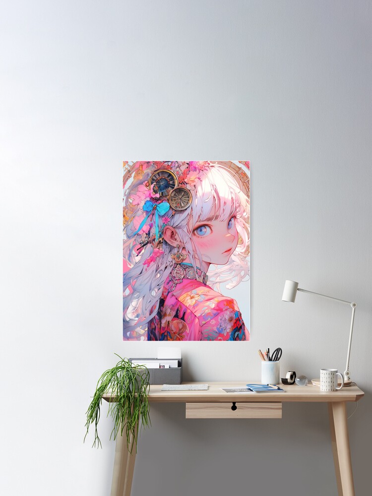 Cute girl anime Poster for Sale by iWallGlow