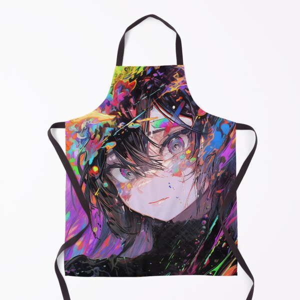 Item preview, Beautiful Rainbow Paint Splash Anime Girl designed and sold by bubblegoth.