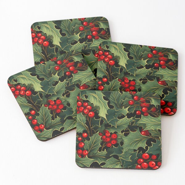 Item preview, Holly Berries print designed and sold by PaperieJennifer.