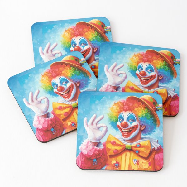 Item preview, Smiling clown - AI oil painting designed and sold by al-mi-ko.