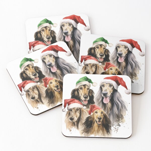 Item preview, Christmas Afghan Hounds Holiday designed and sold by TheWildFlix.